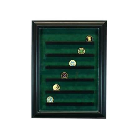 Perfect Cases PC-36COINCB-B 64 Coin Cabinet Style Display Case; Black